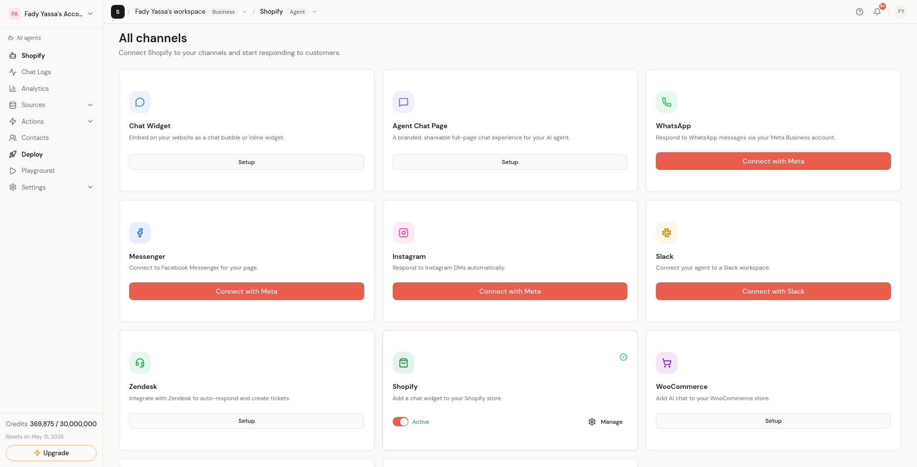 Multi-Channel Deployment
